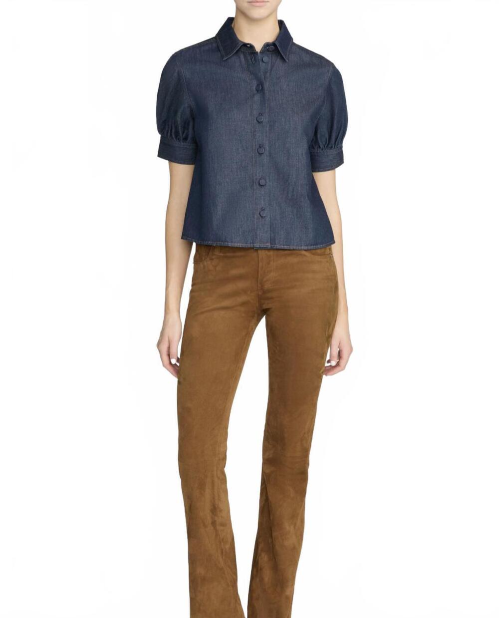 NEW FRAME the poise top in rinse
